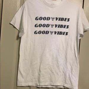 Good Vibes White T-shirt